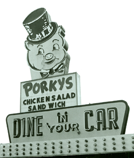 Porky's sign